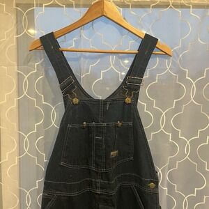 Vintage OshKosh B'Gosh Vestbak Bib Overalls 36 X 32 USA Union Made Sanforized